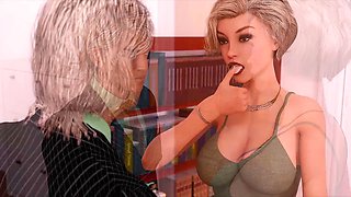 Small tits and big boobs collide in this adult visual novel experience