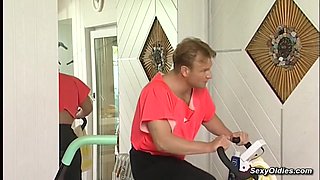 Busty Redhead Mature Lady Fuck In The Gym