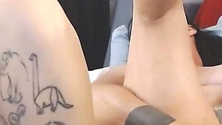 Spread Gaping Pussy Soles Lesbian Girls