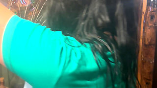 Ass Slaps & Cameltoe Play on the Bench