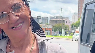 Skinny Headscarf Granny Gets Her Ass Destroyed