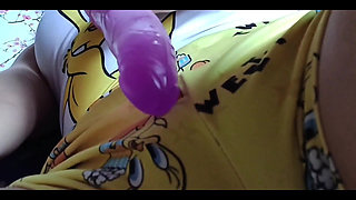 Girl Gets Fucked by Her Dildo