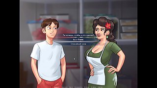 Big tit cartoon, hot blonde, in shower