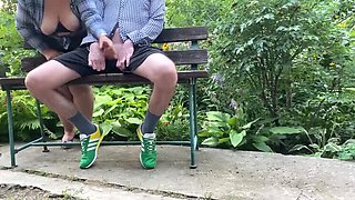 Mature Ukrainian Cougar with Saggy Tits Makes Me Cum Outdoor