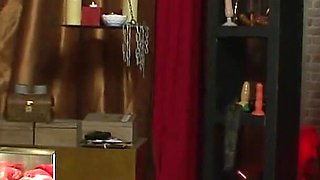 Hot domination and bdsm by sexy girls whipping men