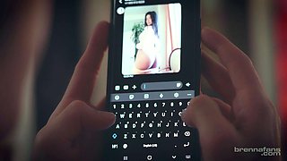 Sexy smoking hot brunette with big boobs and a fat rounf ass