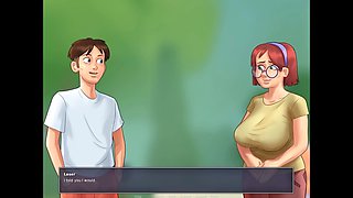 Voyeur fun with milf Mrs. Johnson in Summertime Saga