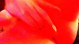 Pussy toying busty high heeled stunner solo pov masturbation