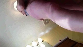 peeking at my blonde niece in the bathroom