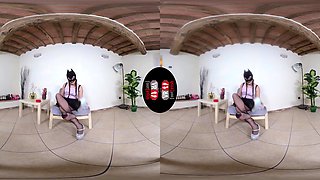 Irresistible Ladynight Gives You A Foot Tease That Will Blow Your Mind; Sexy Amateur Leg And Foot Fetish Vr