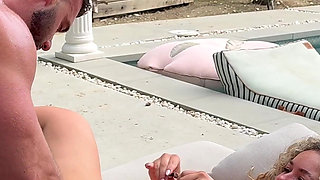 POV - Behind the Scene with Fat Tits Santana Ayo