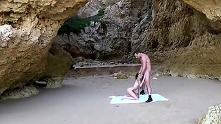 Beach sex with slim brunette teen Susana Melo