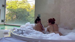 Super sexy redhead and brunette lesbians part4