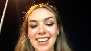 Small titted babe toys her pussy on webcam