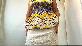MILF with Big Tits and Big Ass Almost Gets Caught Masturbating at the Office