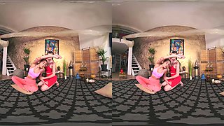 Stretching After The Yoga Class With Stacy Cruz And Cindy Shine