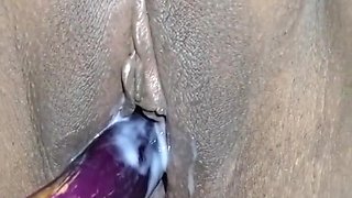 Stepsister Fucked With Stepbrother Helping Huge 6 Inch Brinjal Wet Pussy Cum Out