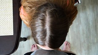 Filthy Step Sis Begs for a Swift Kitchen Cock Pounding