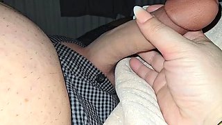 Step Mom Roxy BigTits1 Jerks Step Son's Huge Cock - Handjob Fun