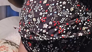 Striptease Shaking My Booty Squeezing Milking My Huge Boobs