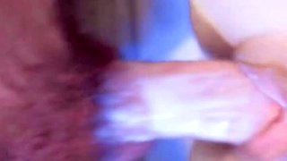 Hairy virgin teen gets anal creampie - tight pussy fucked hard
