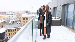 18yo Lesbians Sirena and Lana Rose from selfie to orgasm at ClubSweethearts