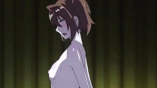 Pregnant anime slut gets her fill of cock in wild gangbang