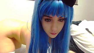 Cute blonde amateur webcam teen masturbating