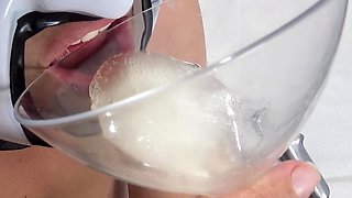 Peehole Cum insertion Bukkake Gangbang and Drinking Creampie