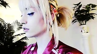 Curly Blonde Teen Records Solo Dildo Masturbation More at