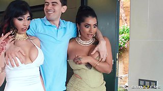 Aaliyah Yasin and Yasmina Khan threesome sex