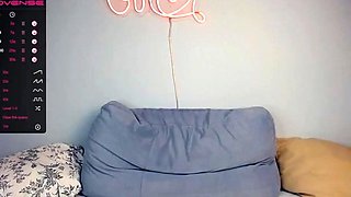Blonde tight pussy babe solo toy fun in glamour masturbation