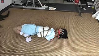 Chinese bondage in white socks