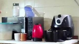 Stepmom in Her Kitchen Offered Milk to Her Trapped