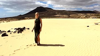 Blonde Teen Orgy in the beach