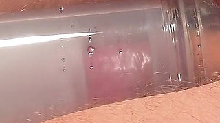 Mistress Left Her Slave Alone, Tied to a Milking Machine to Give Him a Post Orgasm Torment