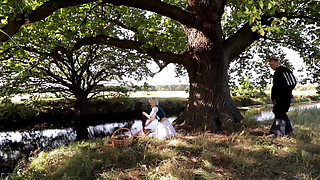 Pretty Laundress Eva Seduces by Shaking Her Butt and Gets Punished for It