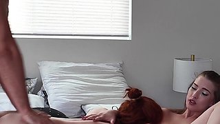 We Didnt Had Money to Pay Rent! School Girls Threesome