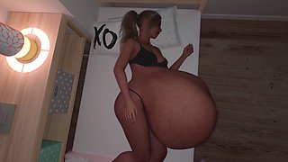 Belly, oral vore, animation