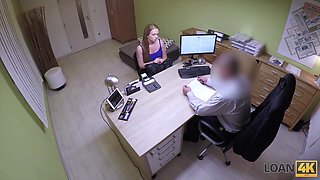LOAN4K. Bewitching college girl sells her smooth coochie