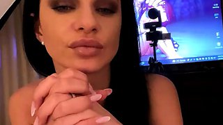 Stacked brunette goes solo toys and masturbation