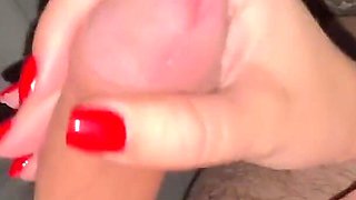 Homemade Slobbery Blowjob with Russian Conversation, Cum in Mouth After Jerking off Before Bed