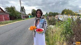I Asked the Farmer to Show how She Grows Juicy Fruits and Vegetables...