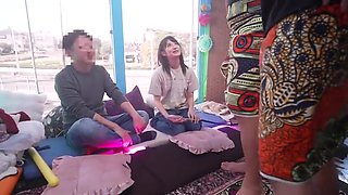 Totte-246 My First Experience At A Mobile Shisha Bar! When Men And Women Who Have Become Bolder Due To The Flavors Containing Stimulants Rub Their Erect Dicks Against Each Other, Will The Amateur Girl End Up Having Sex With Her Best Friend? Filmed On The