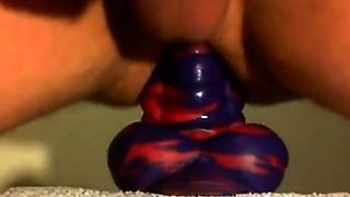 Anal Fun with Flint the Bad Dragon: Amateur Gay Fisting Vide