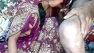 Newly wedded beautiful Bhabhi becomes bride by wearing a new saree I convinced Bhabhi to fuck me hard in Hindi Claire Vays