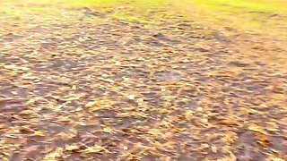 Spontaneous Outdoor POV with Petite Secretary in Public Encounter