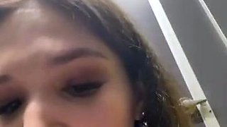 Shy_priincess masturbates in public toilet