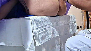 The Gynecological Exam Ends with the Patient's Orgasm and the Doctor's Cumshot.