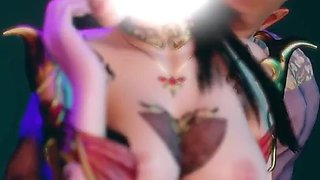 Bigtits in 3D: a Goddess Awakens - 3D Animation